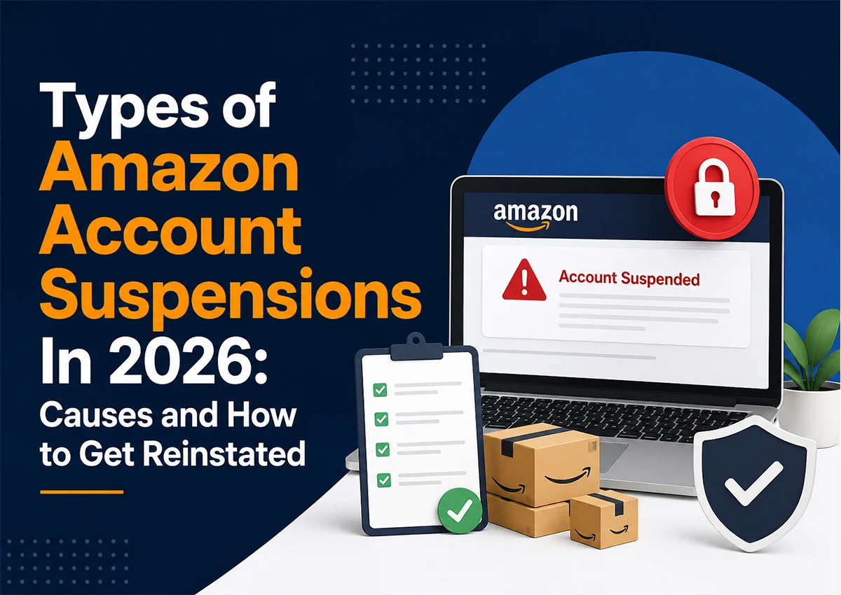 Types of Amazon account suspensions in 2026, causes, and how to get reinstated