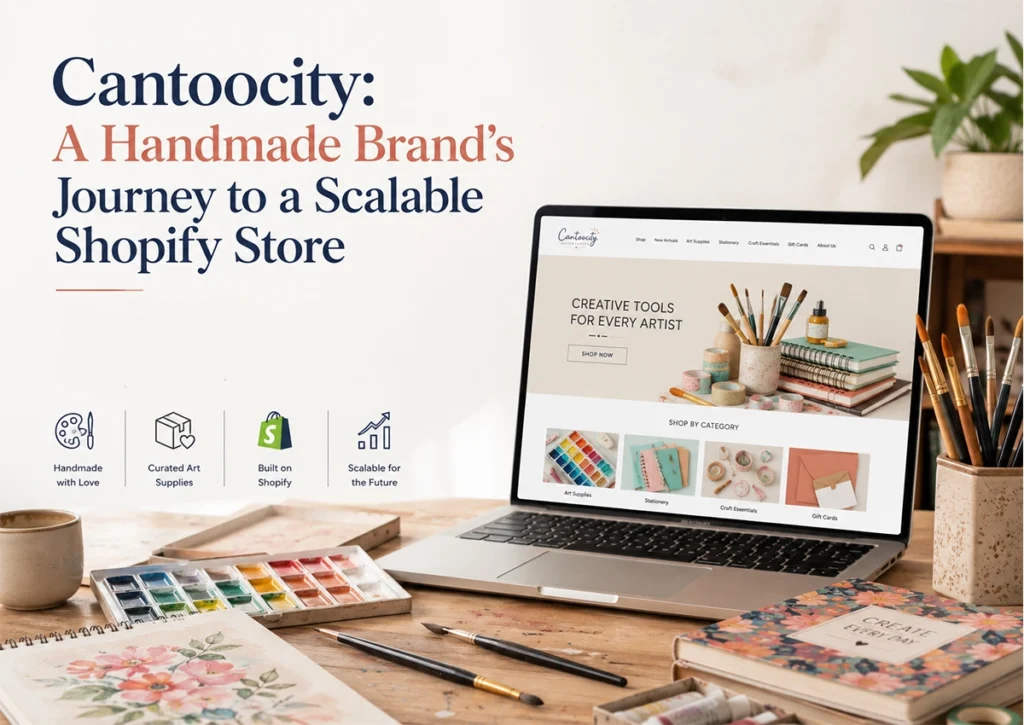Cantoocity handmade brand Shopify store development case study