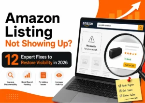 Amazon Listing Not Showing Up? 12 Expert Fixes to Restore Visibility in 2026
