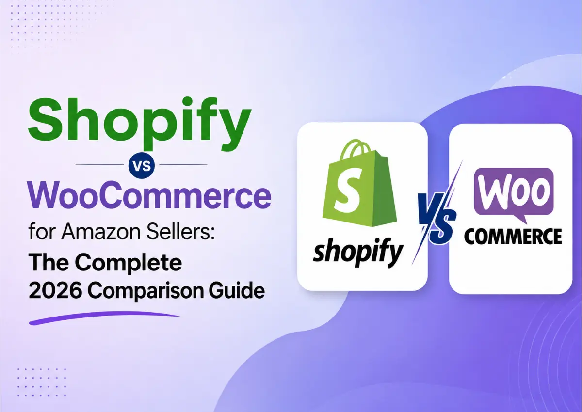 Shopify vs WooCommerce for Amazon sellers comparison guide showing the best ecommerce platform for scaling beyond Amazon in 2026