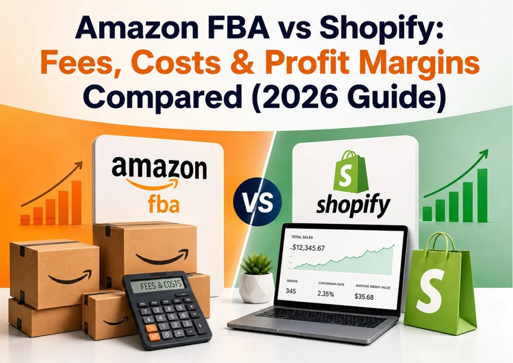 Amazon FBA vs Shopify fees, costs, and profit margins compared in 2026