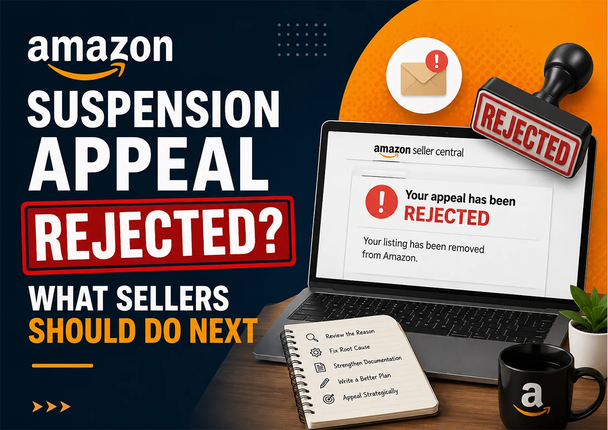 Amazon seller account suspension appeal rejected and what sellers should do next