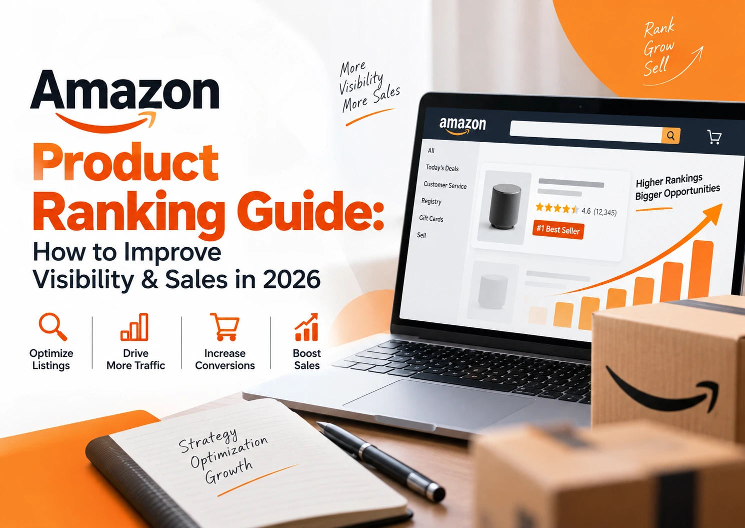Amazon product ranking guide for improving visibility and sales