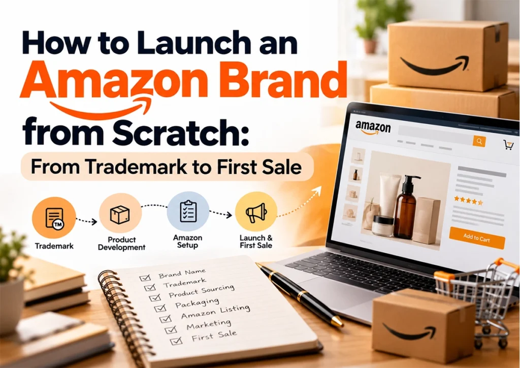 How to launch an Amazon brand from scratch from trademark to first sale